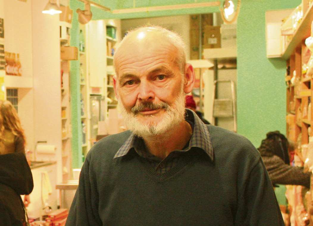 Iain Ogilvie at Bumblebee Natural Foods in Brecknock Road